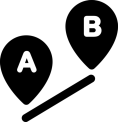 Path A To B Stencil Svg Vector, Free Vectors File